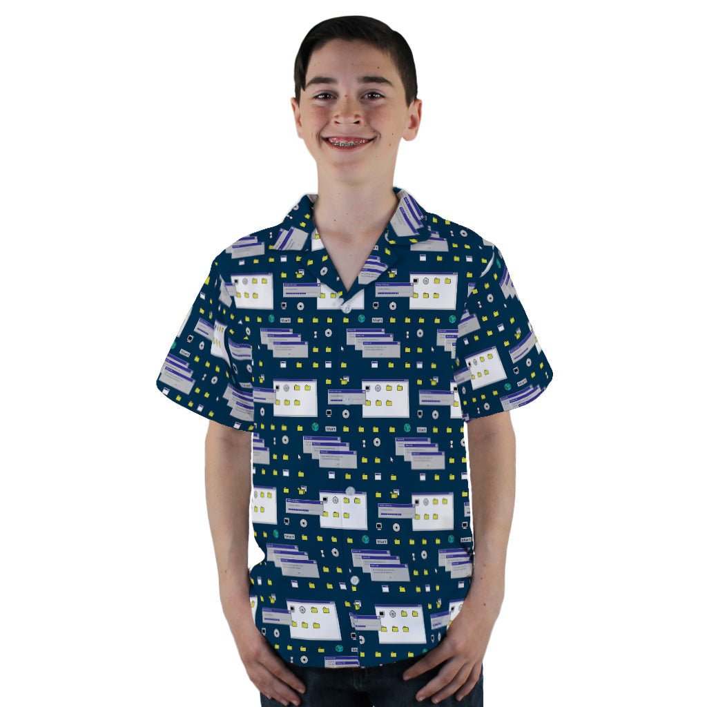 Dark Pattern98 Youth Hawaiian Shirt - YXS - -
