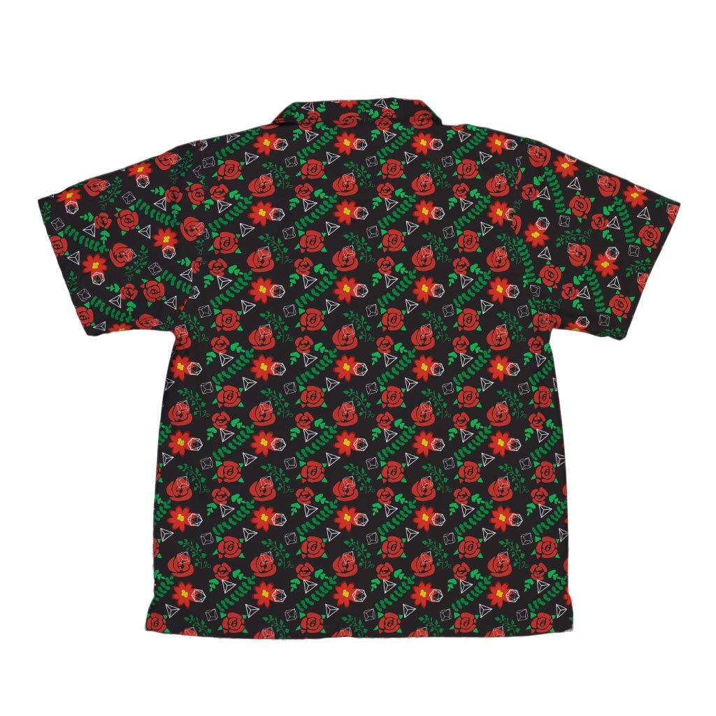 Dice and Roses Youth Hawaiian Shirt - YXS - -