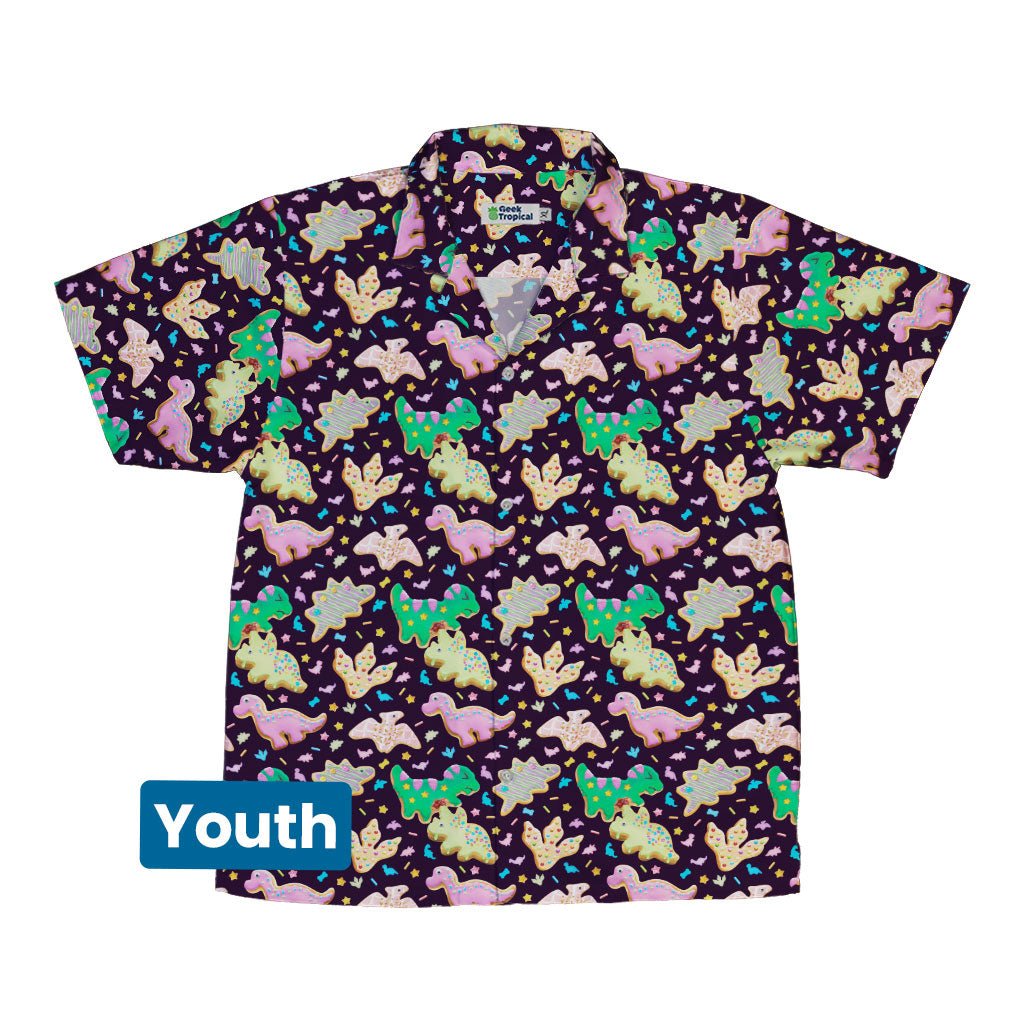 Dinonuts Youth Hawaiian Shirt - YXS - -