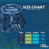 Dinosaur Chicken Nuggets Blue Bucket Hat - M - Black Stitching - -