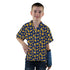 Dinosaur Chicken Nuggets Blue Youth Hawaiian Shirt - YXS - -