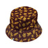 Dinosaur Chicken Nuggets Red Bucket Hat - M - Black Stitching - -