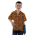 Dinosaur Chicken Nuggets Red Youth Hawaiian Shirt - YXS - -