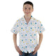 Dinosaur Footprint Tracks White Youth Hawaiian Shirt - YM - -