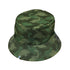 Dinosaur Khaki Army Dinosaur Green Bucket Hat - M - Black Stitching - -