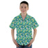 Dinosaur Smiles Flowers and Leaves Youth Hawaiian Shirt - YM - -