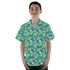 Dinosaur Smiles Flowers and Leaves Youth Hawaiian Shirt - YL - -