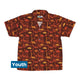 Dinosaur Tropical Fall Sunset Youth Hawaiian Shirt - YXS - -