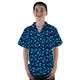 Dinosaur Urban Geometric Blue Dinosaur Youth Hawaiian Shirt - YL - -