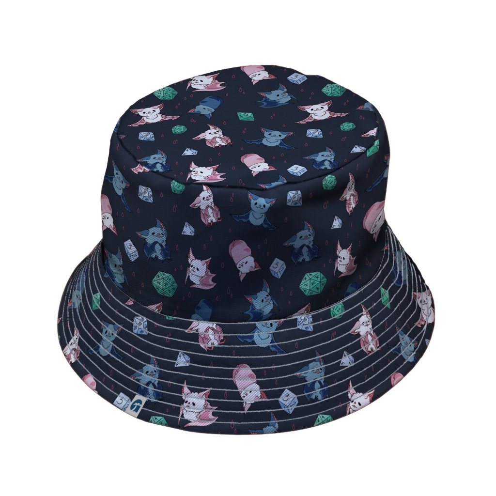 Dnd Bat Familiars Bucket Hat - M - Grey Stitching - -