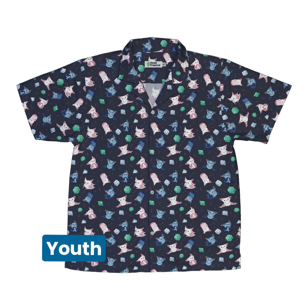 Dnd Bat Familiars Youth Hawaiian Shirt - YXS - -