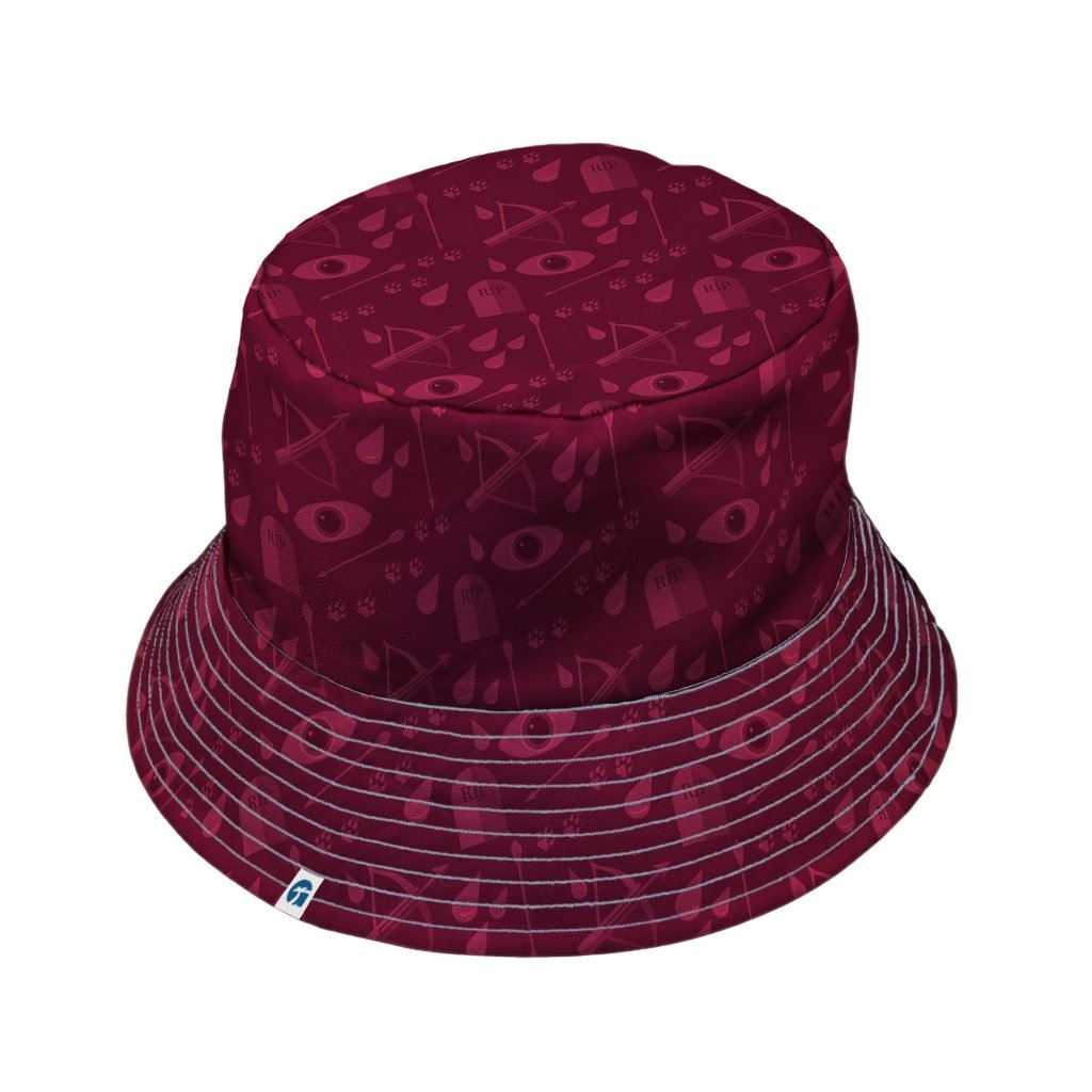 Dnd Blood Hunter Class Bucket Hat - M - Black Stitching - -