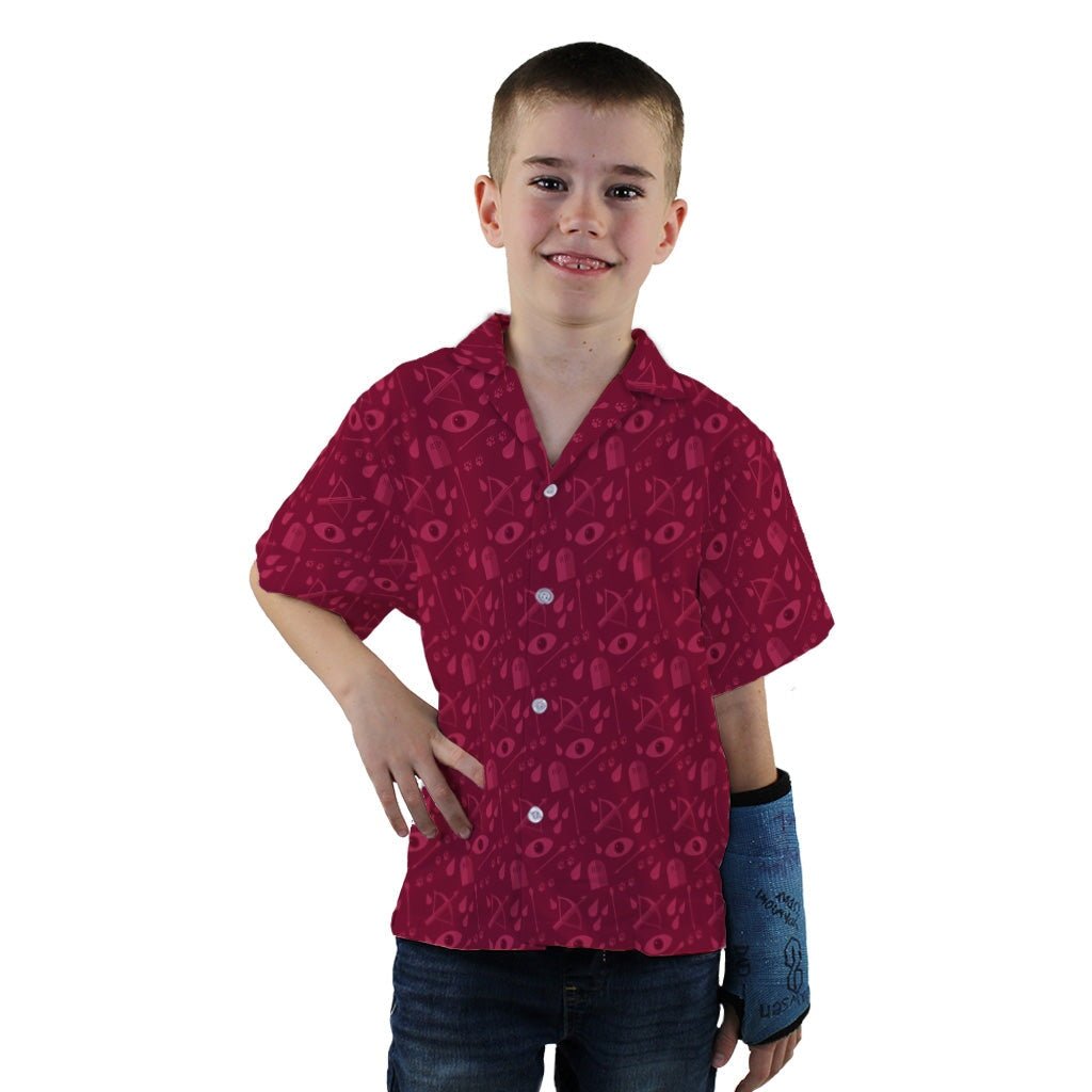 Dnd Blood Hunter Class Youth Hawaiian Shirt - YXS - -