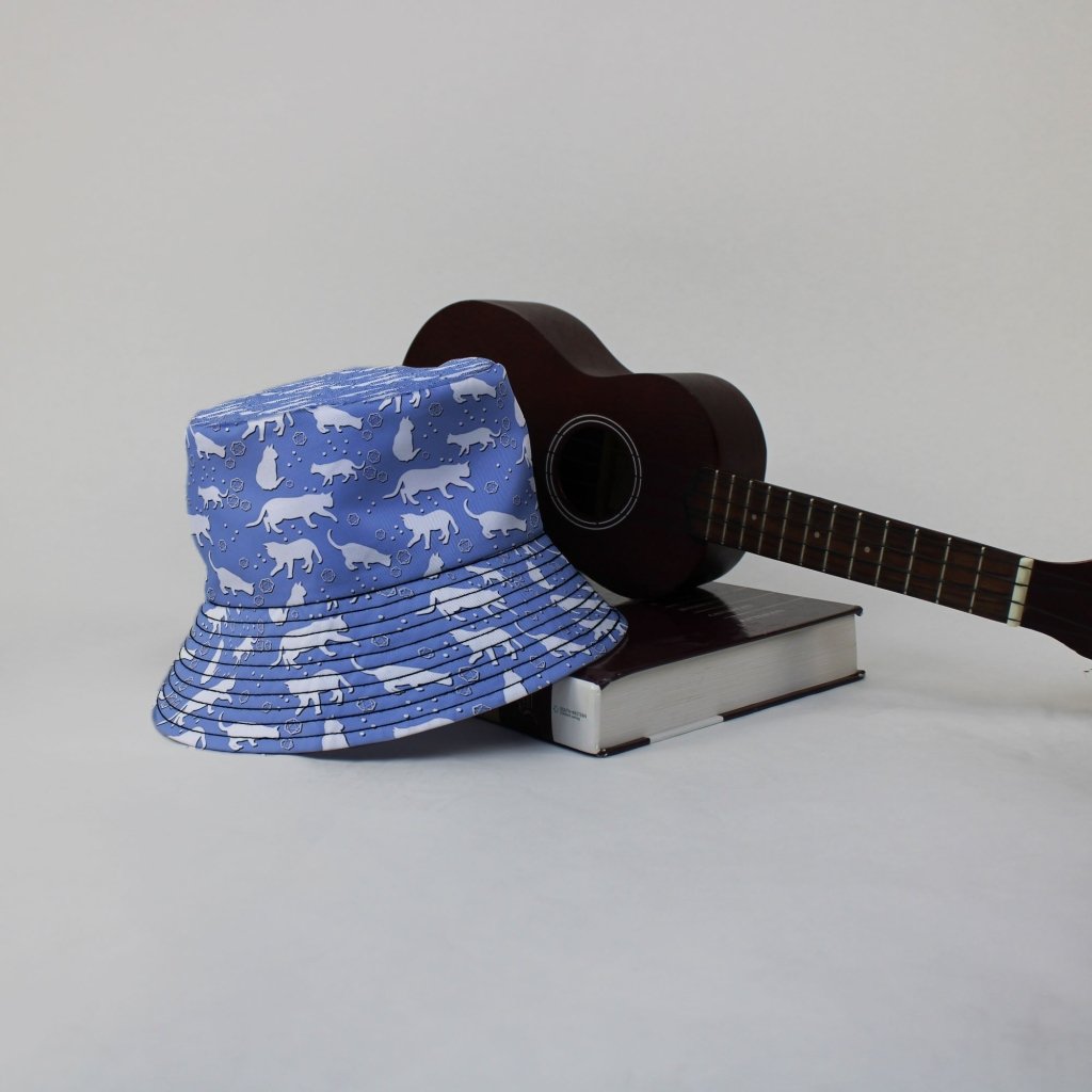 Dnd Dice Cats Bucket Hat - M - Grey Stitching - -