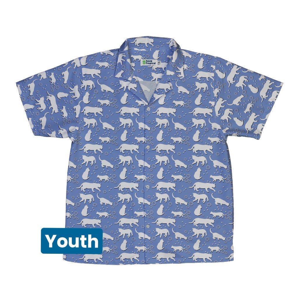 Dnd Dice Cats Youth Hawaiian Shirt - YXS - -