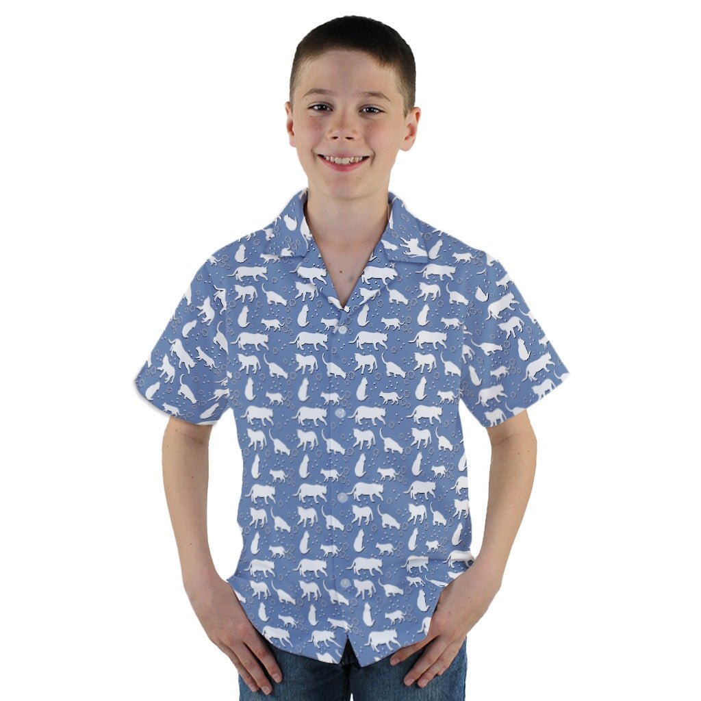Dnd Dice Cats Youth Hawaiian Shirt - YM - -