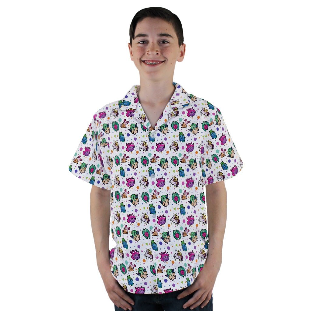 Dnd Dice Critters Colors Youth Hawaiian Shirt - YL - -