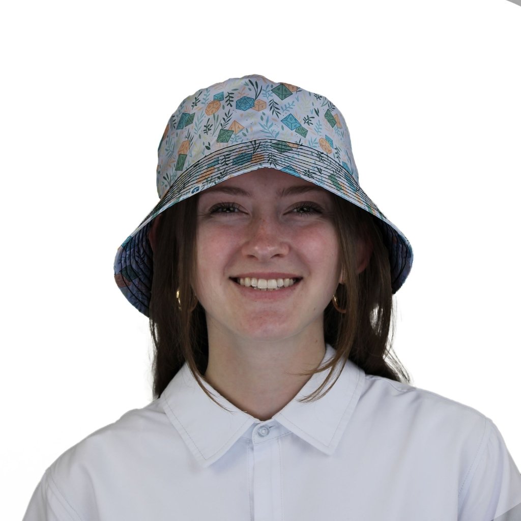 Dnd Dice Plants Bucket Hat - M - Grey Stitching - -