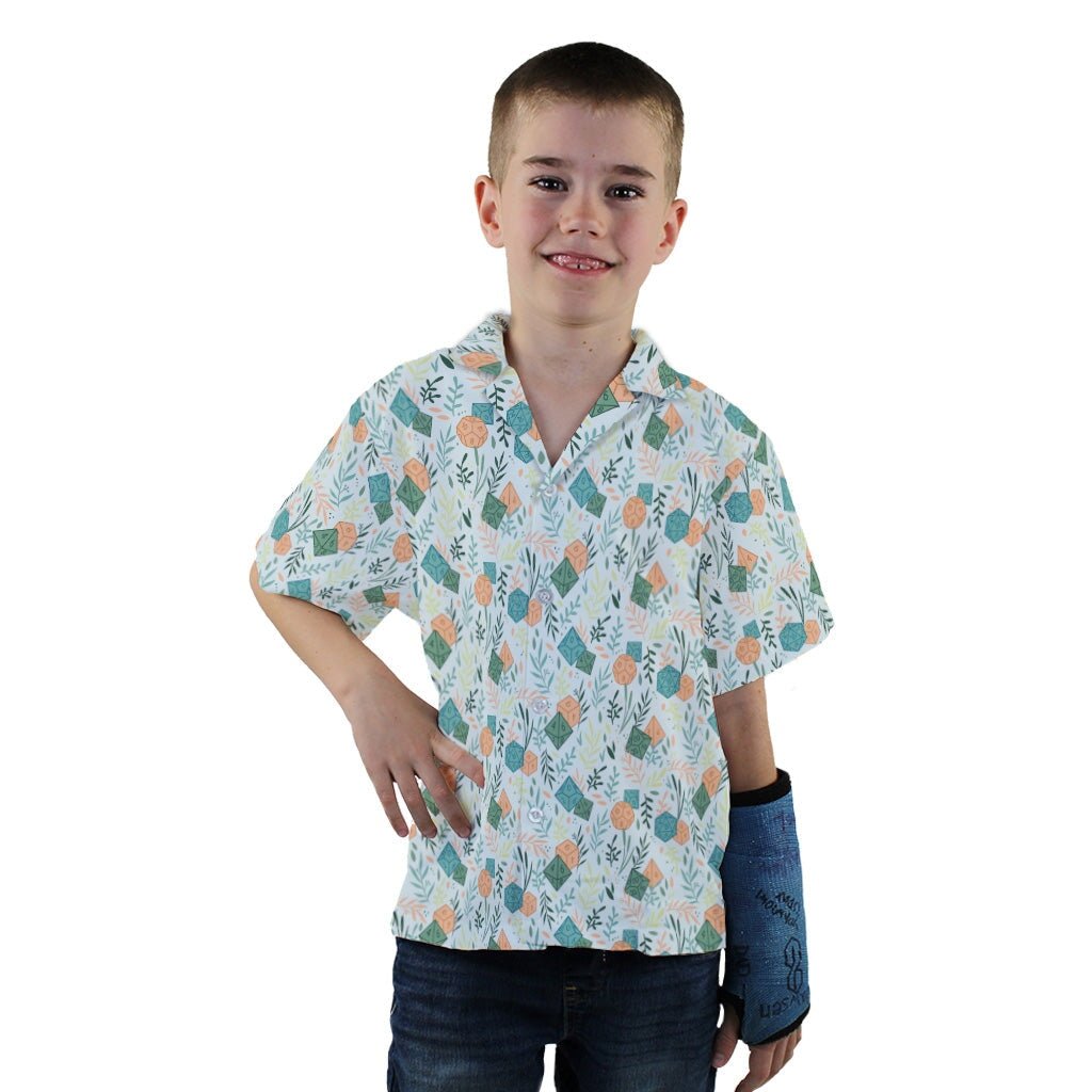 Dnd Dice Plants Youth Hawaiian Shirt - YXS - -