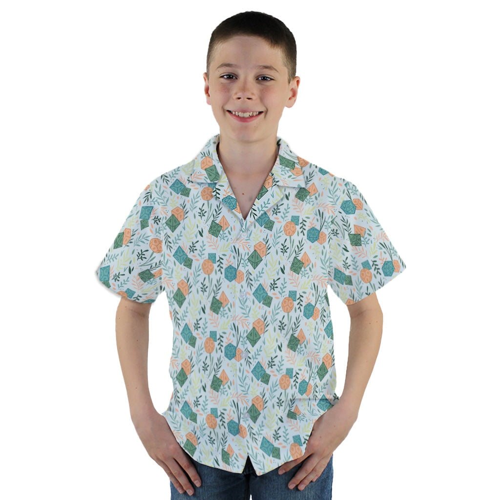 Dnd Dice Plants Youth Hawaiian Shirt - YM - -