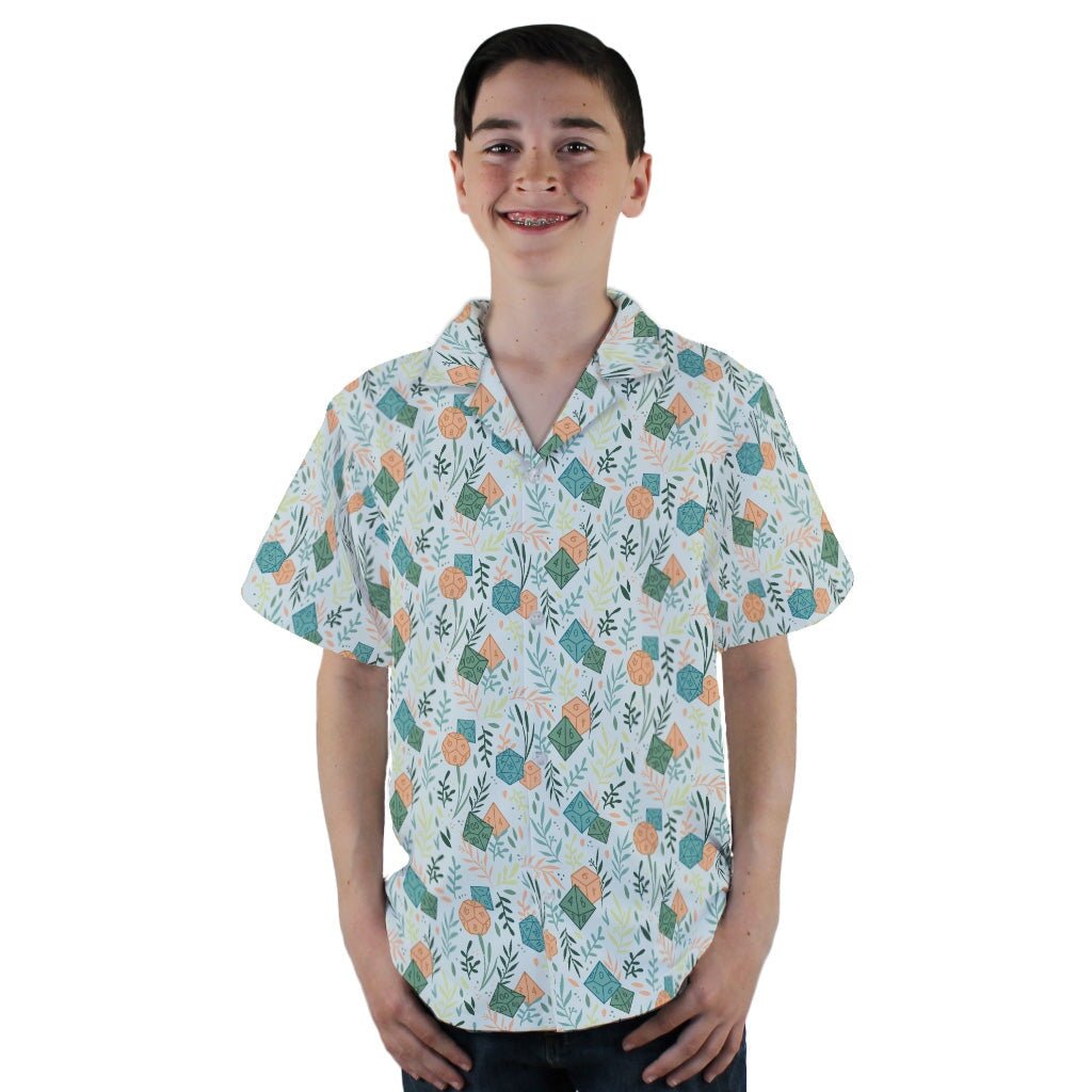 Dnd Dice Plants Youth Hawaiian Shirt - YL - -