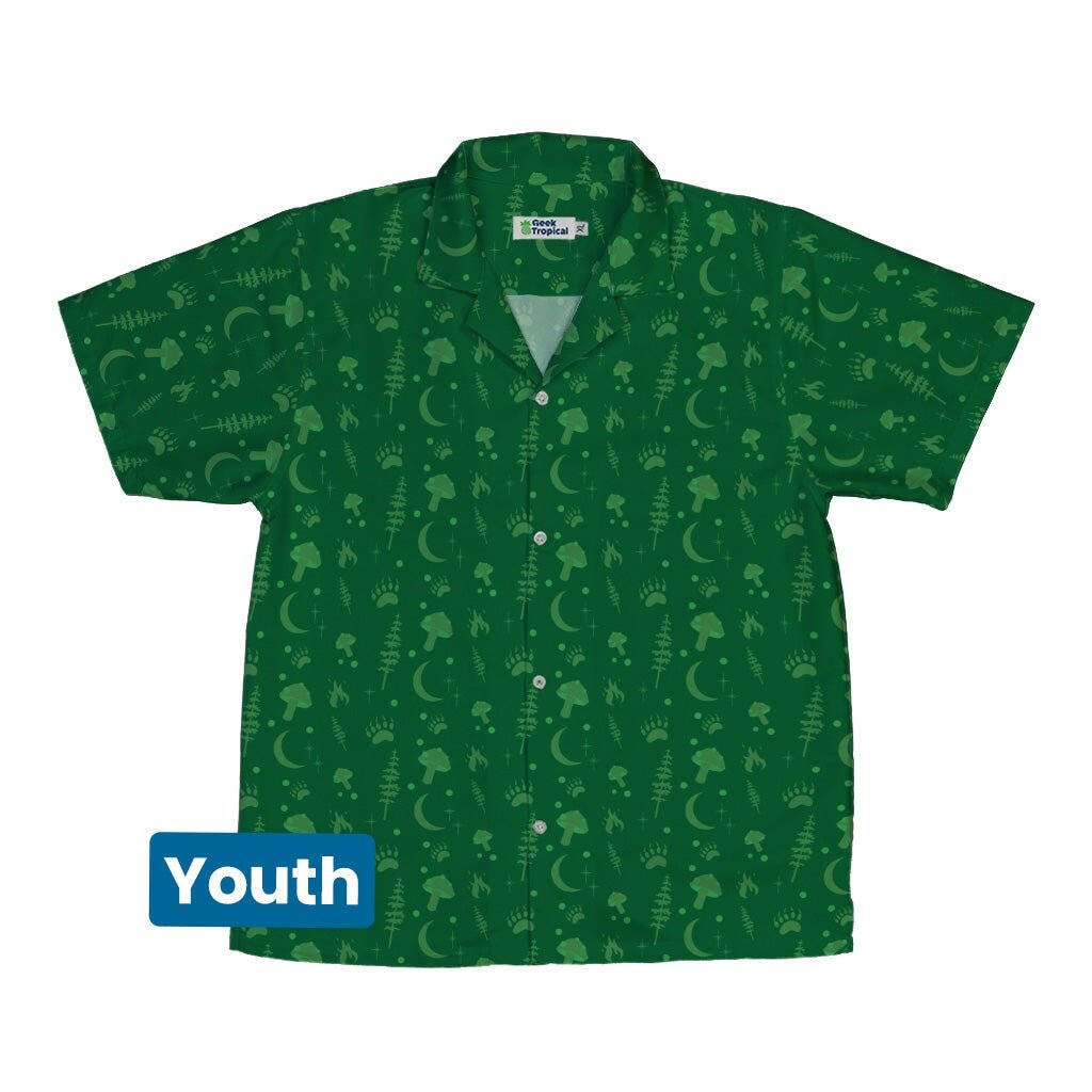 Dnd Druid Class Youth Hawaiian Shirt - YXS - -