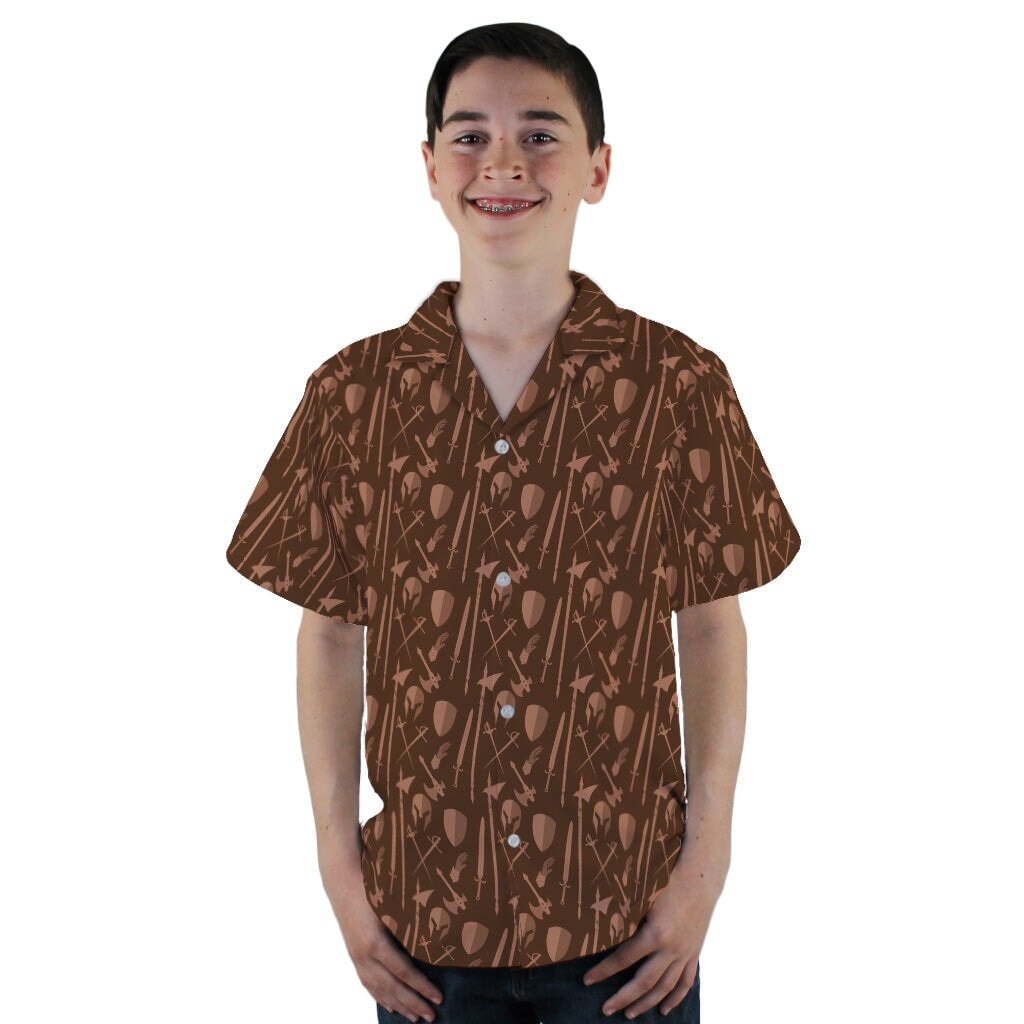 Dnd Fighter Class Youth Hawaiian Shirt - YL - -