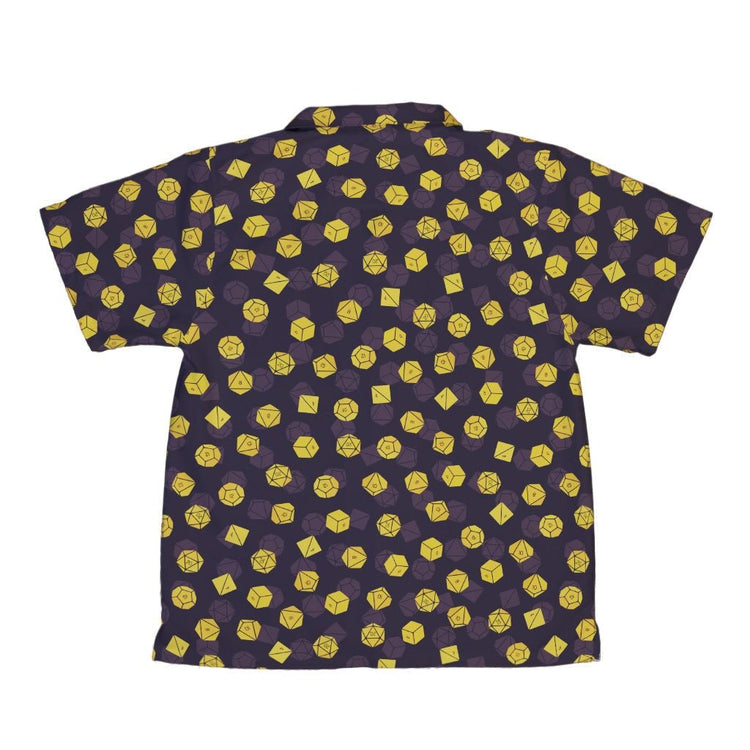Dnd High Roller Gold Dice Youth Hawaiian Shirt - YXS - -