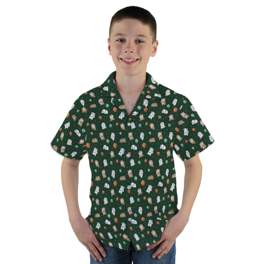 Dnd Owlbears Youth Hawaiian Shirt - YXS - -