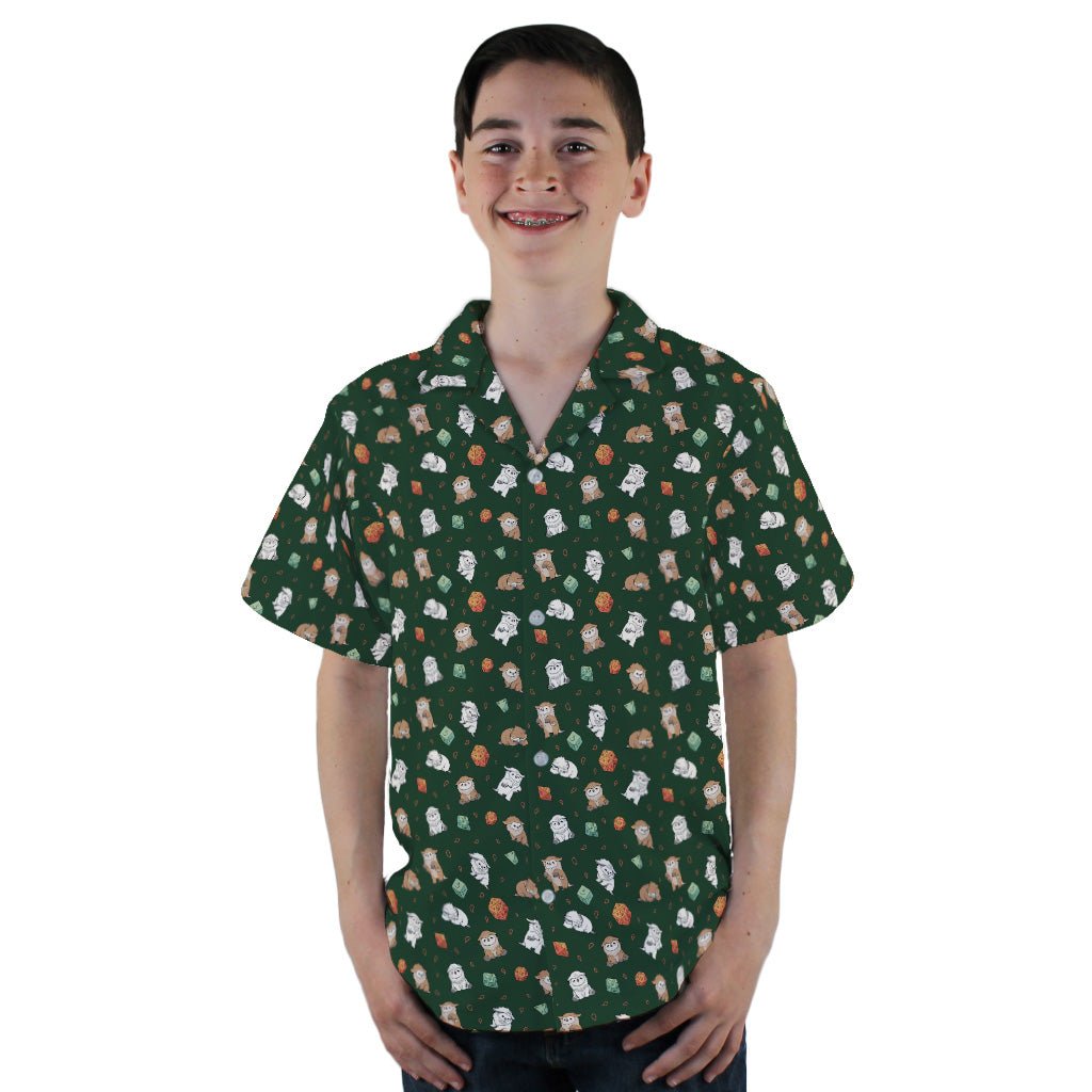 Dnd Owlbears Youth Hawaiian Shirt - YXS - -