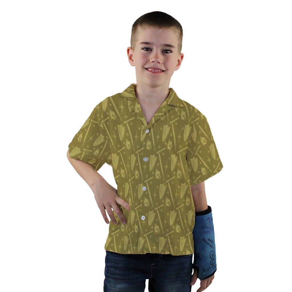 Dnd Paladin Class Youth Hawaiian Shirt - YXS - -