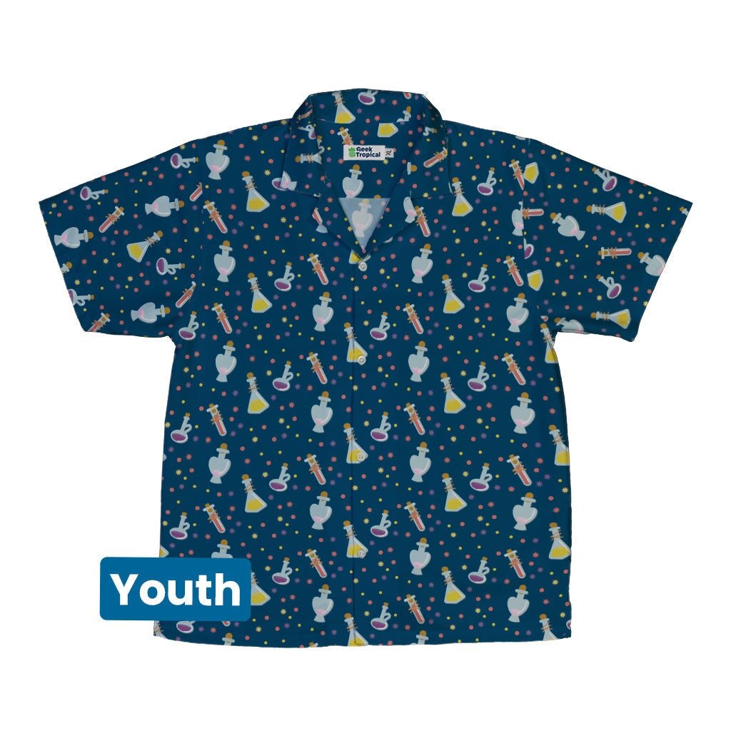 Dnd Potions Youth Hawaiian Shirt - YXS - -