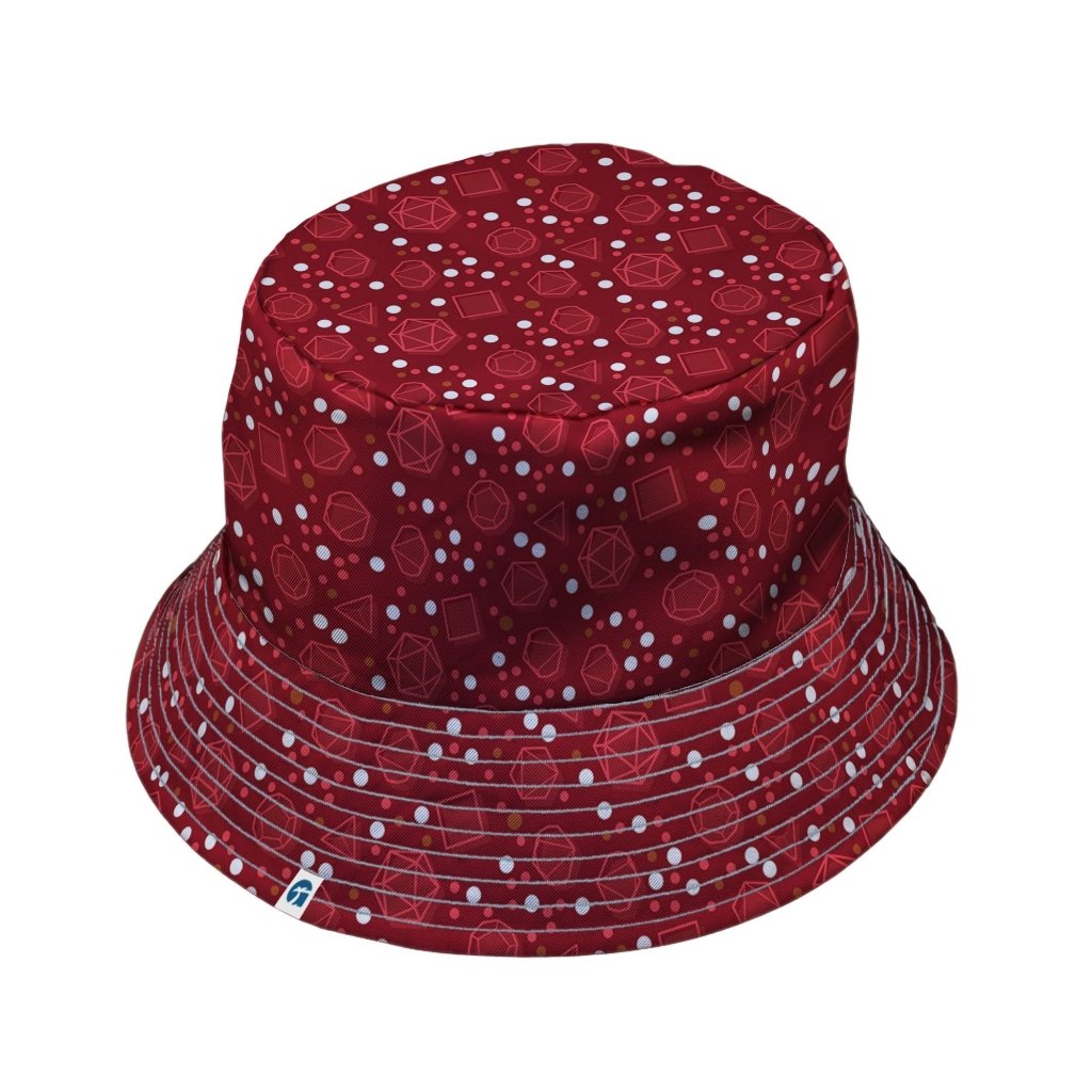 Dnd Red Dice Sets Bucket Hat - M - Black Stitching - -