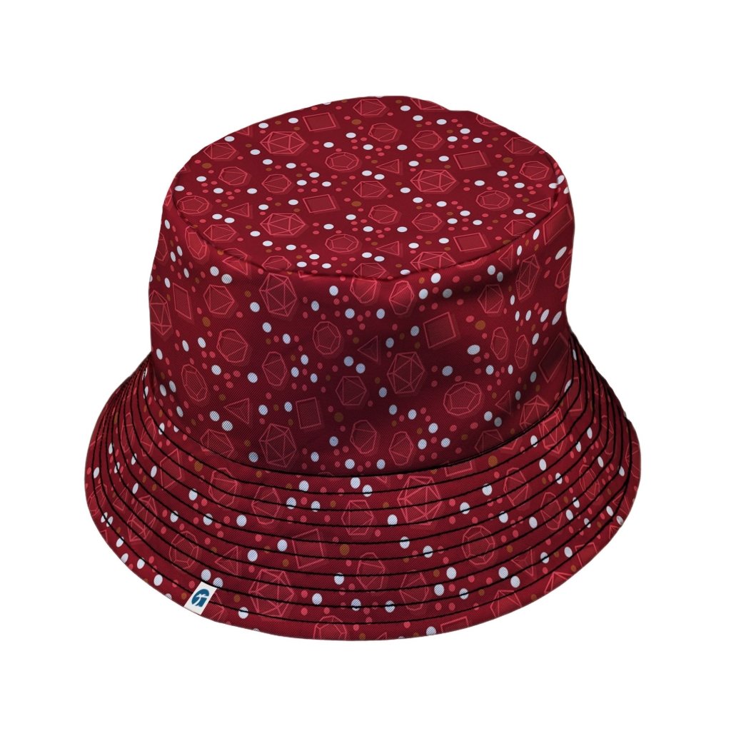 Dnd Red Dice Sets Bucket Hat - M - Grey Stitching - -