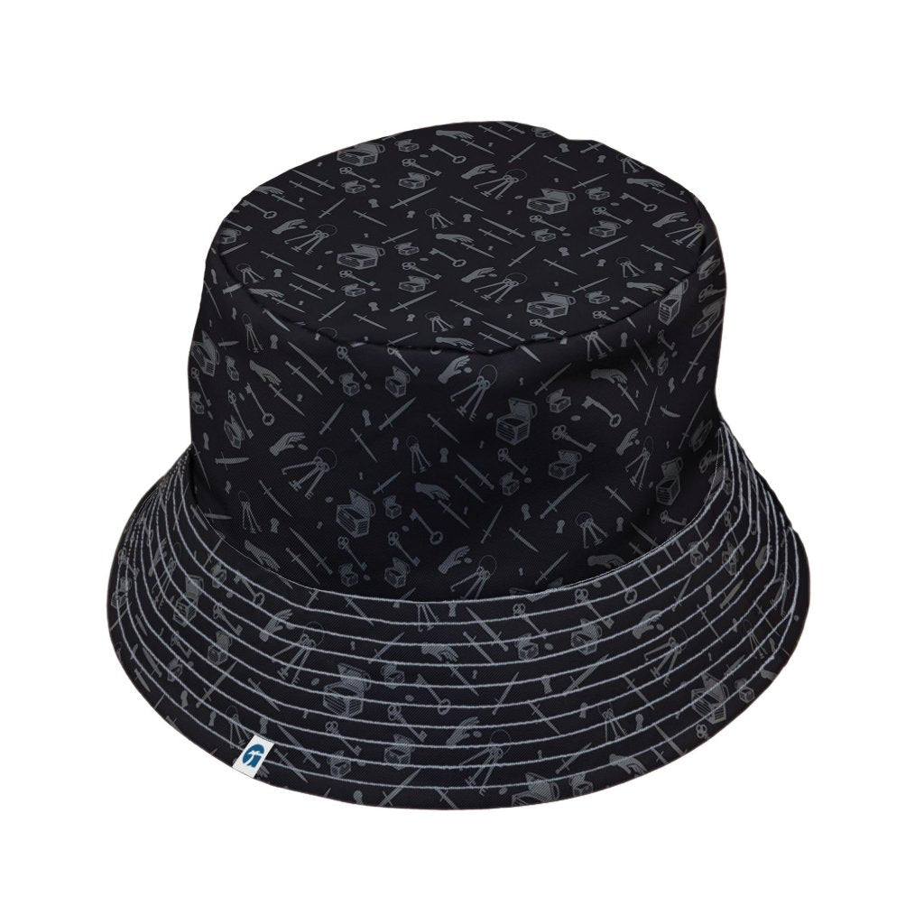 Dnd Rogue Class Bucket Hat - M - Black Stitching - -