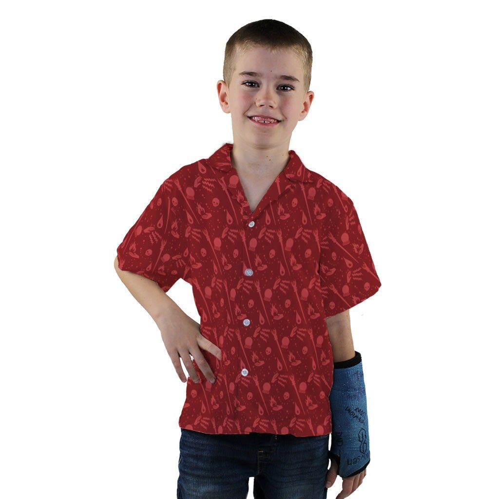 Dnd Sorcerer Class Youth Hawaiian Shirt - YXS - -