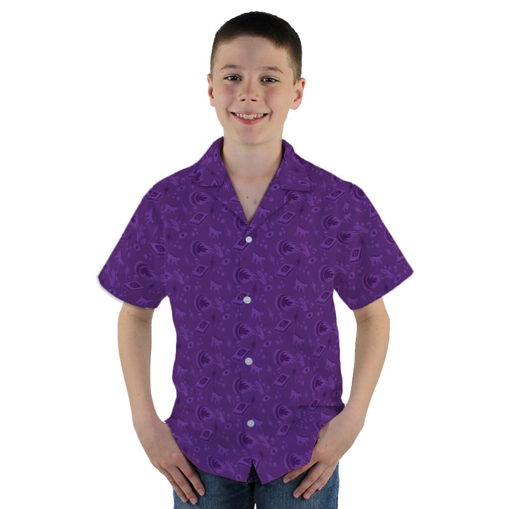 Dnd Warlock Class Youth Hawaiian Shirt - YM - -