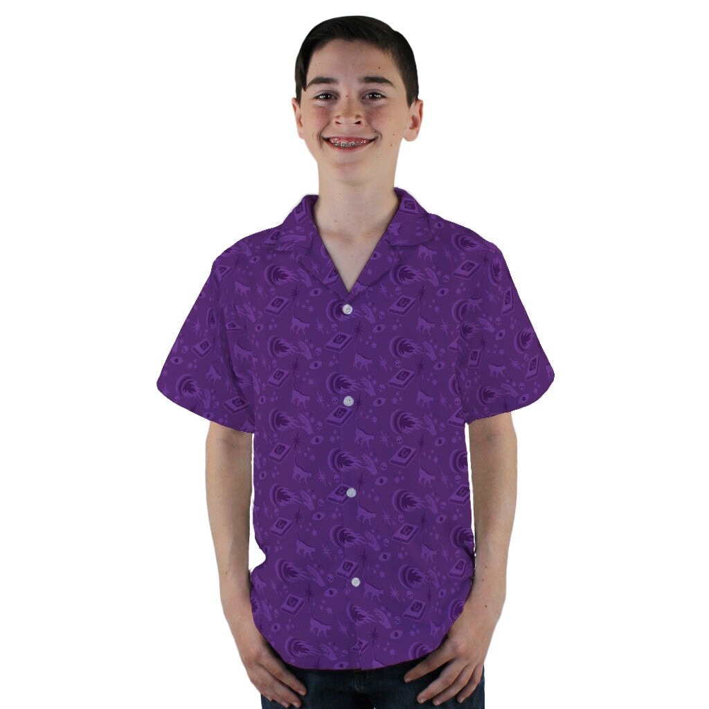 Dnd Warlock Class Youth Hawaiian Shirt - YL - -