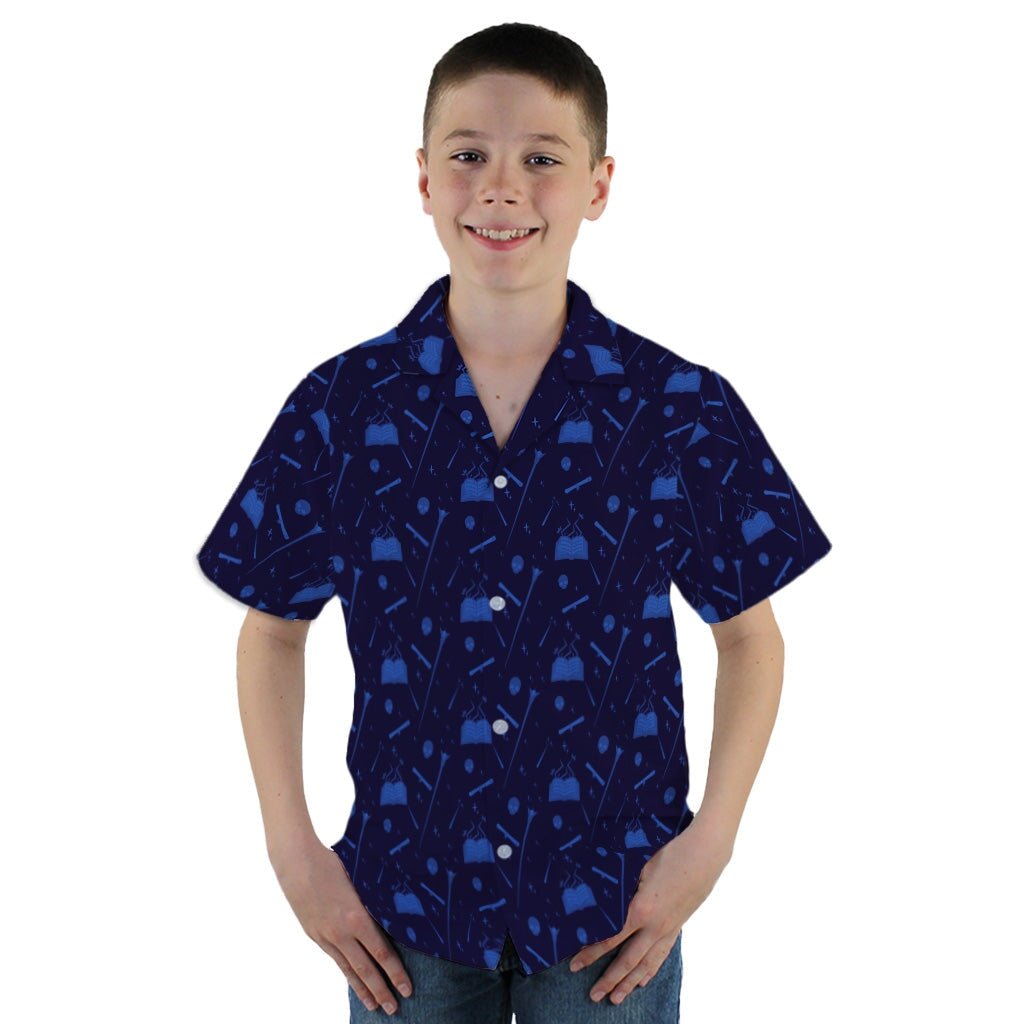 Dnd Wizard Class Youth Hawaiian Shirt - YM - -