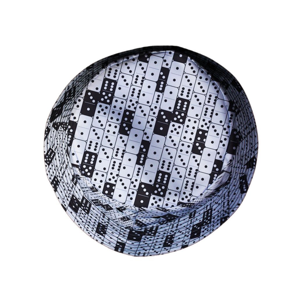 Dominos Bucket Hat - M - Black Stitching - -