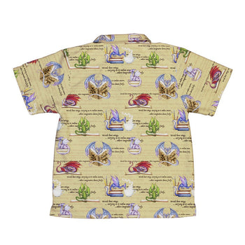 Dragon Bookworm Youth Hawaiian Shirt - YXS - -