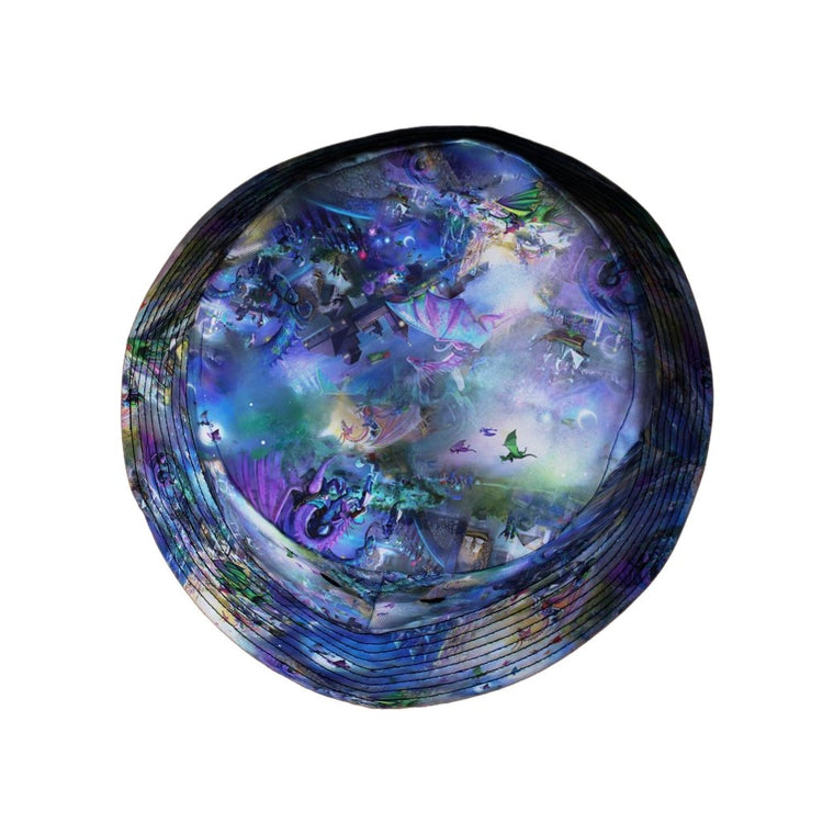 Dragon Chase Bucket Hat - M - Black Stitching - -