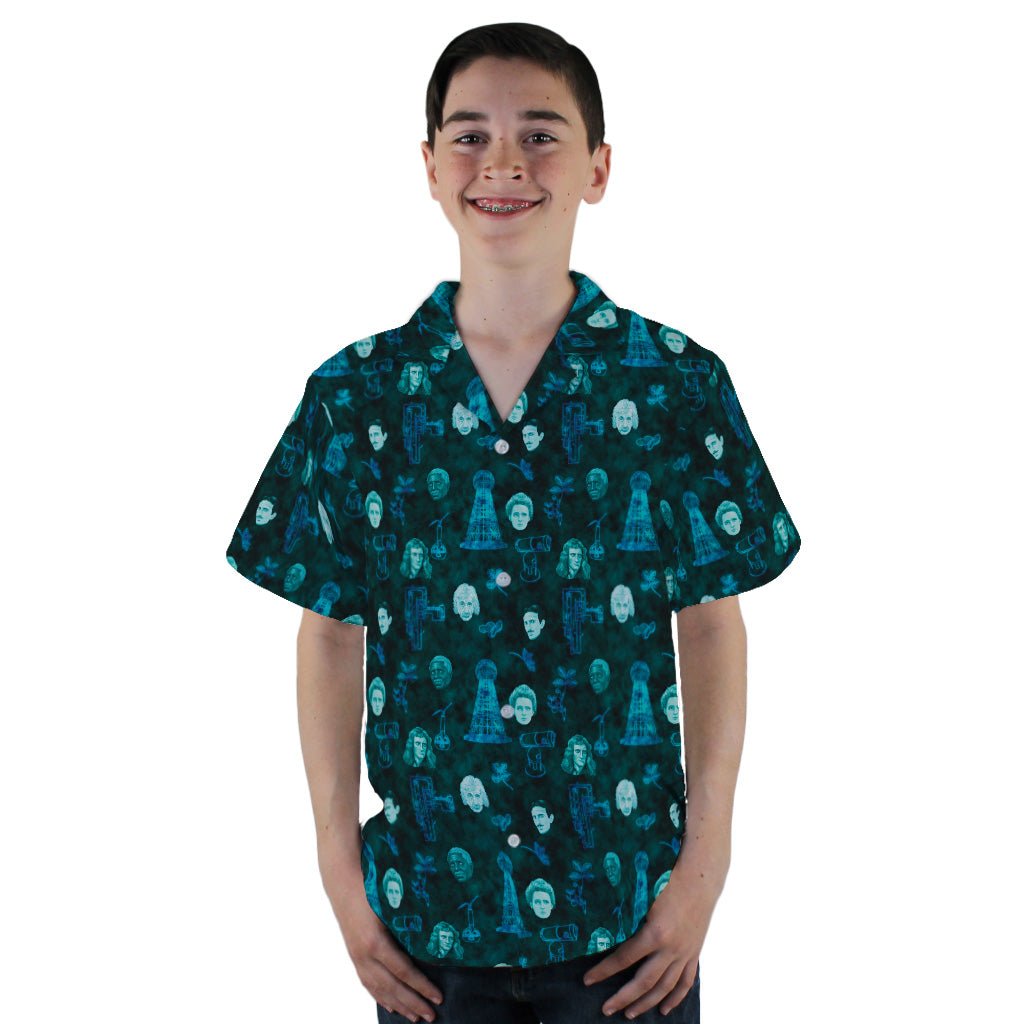 Eerie Science Legends Youth Hawaiian Shirt - YXS - -