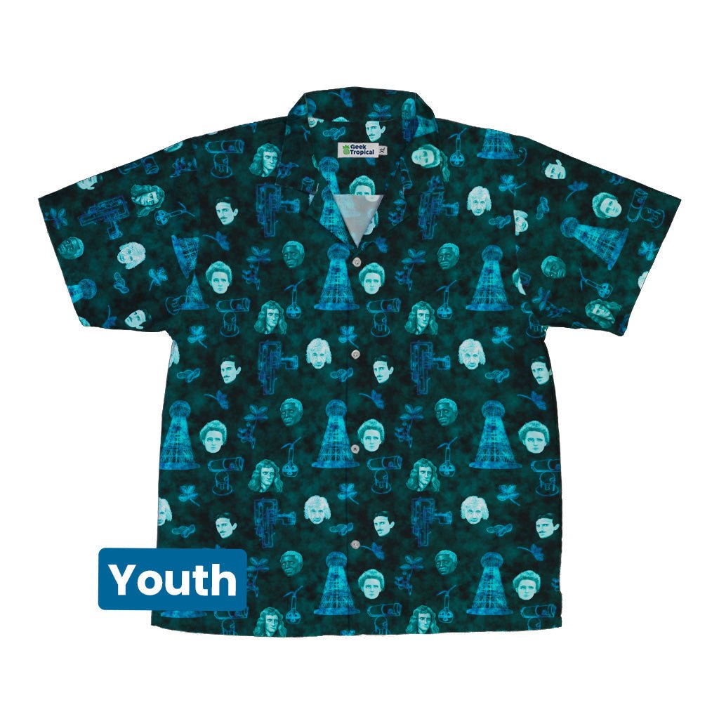 Eerie Science Legends Youth Hawaiian Shirt - YXS - -