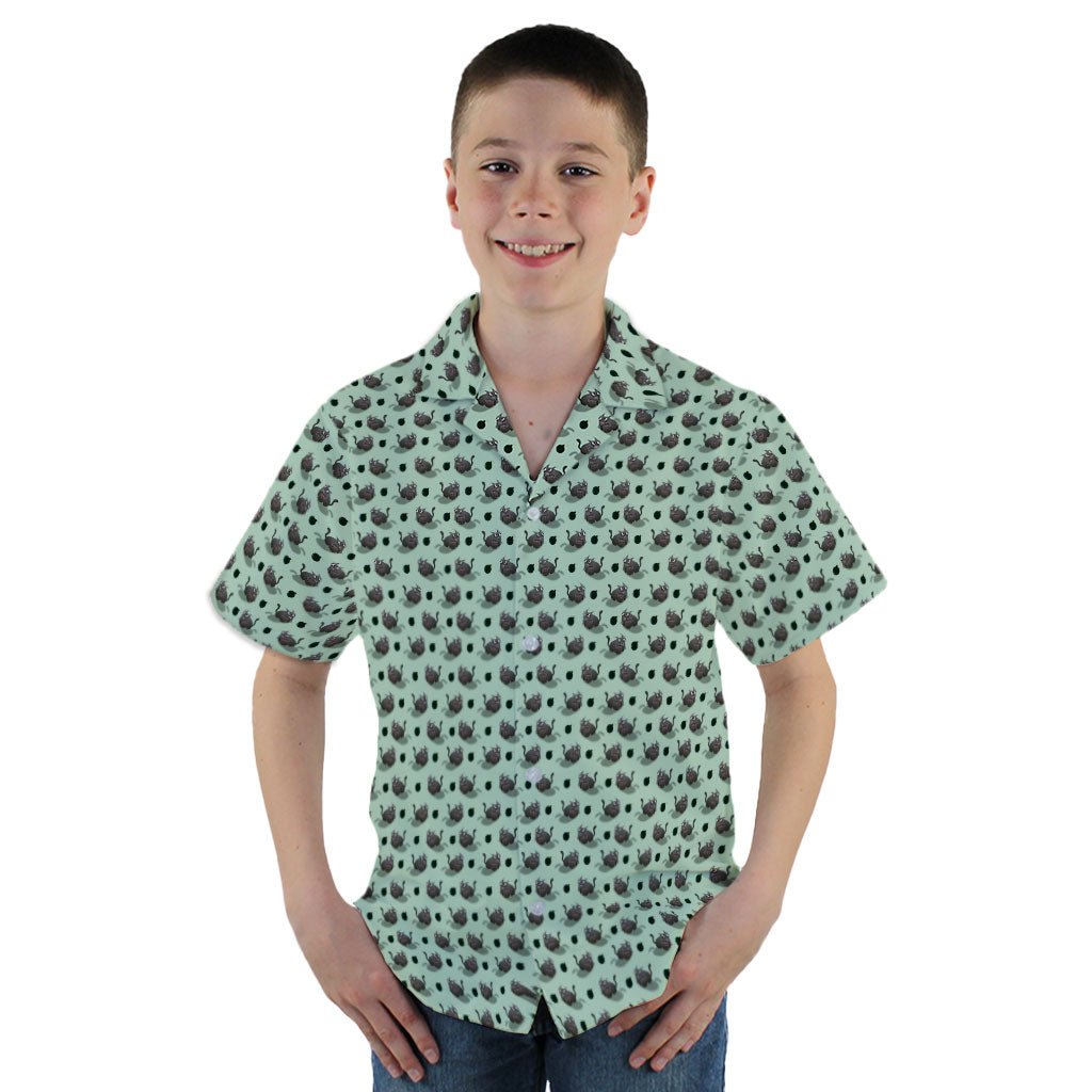 Exploding Kittens Bomber Cats Youth Hawaiian Shirt - YM - -