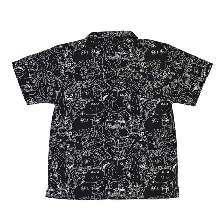 Exploding Kittens Mashup Black Youth Hawaiian Shirt - YXS - -