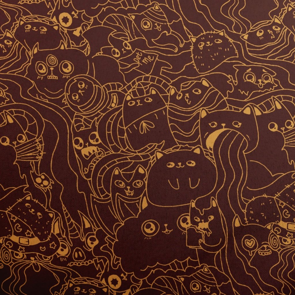 Exploding Kittens Mashup Red Brown Youth Hawaiian Shirt - YXS - -