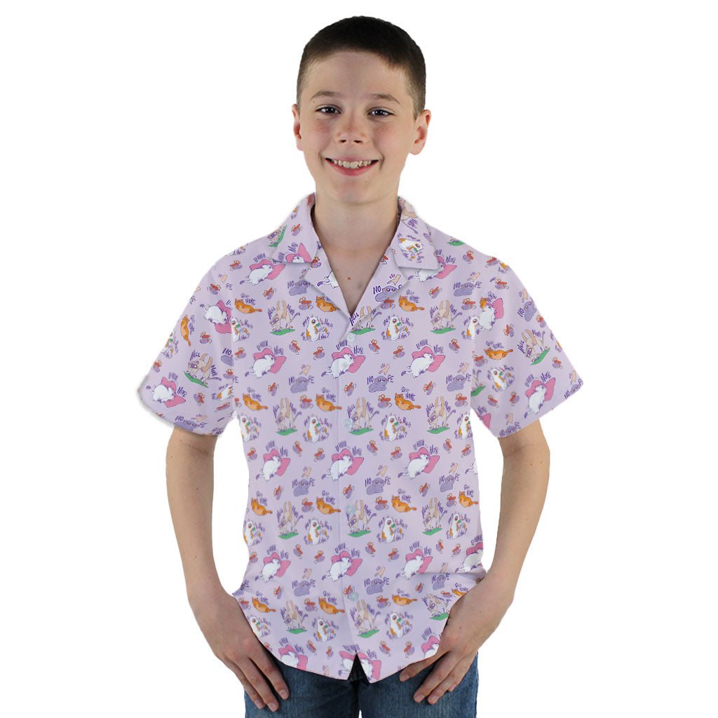 Exploding Kittens Sassy Nope Youth Hawaiian Shirt - YM - -