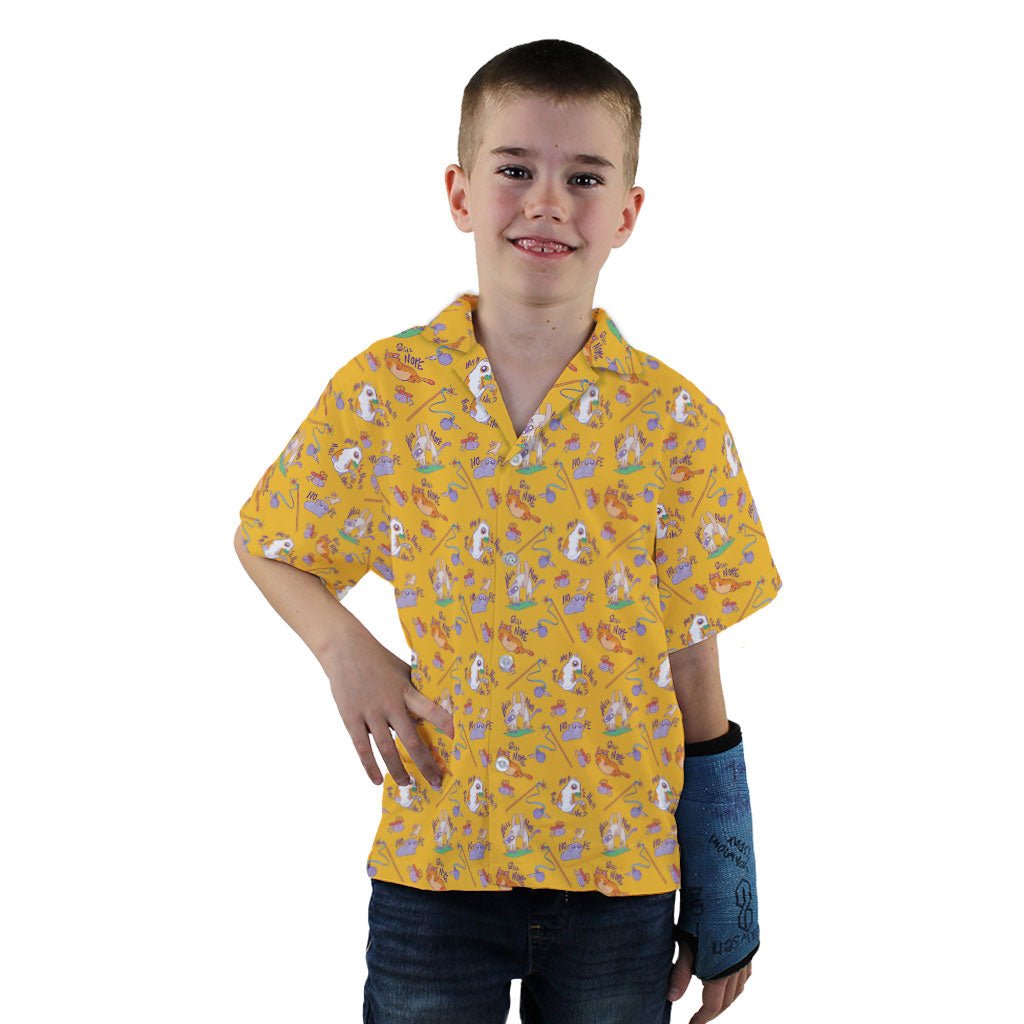 Exploding Kittens Still Nope Youth Hawaiian Shirt - YXS - -