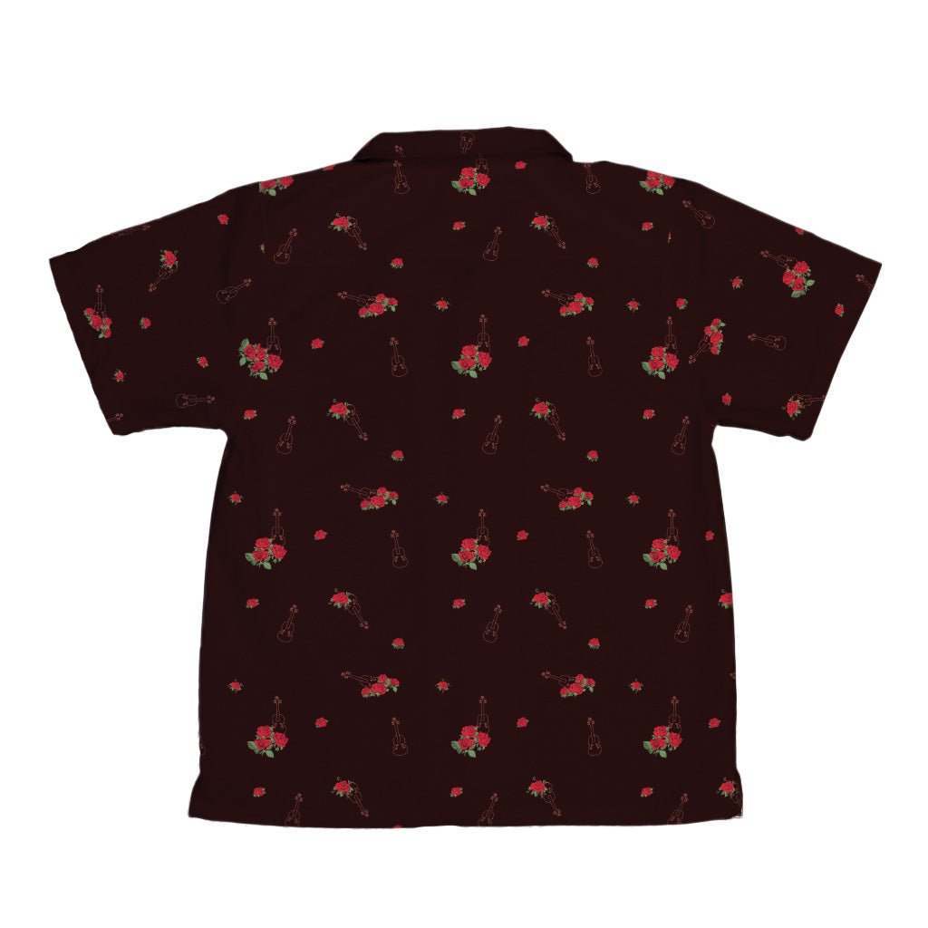 Floral Violin Melody Youth Hawaiian Shirt - YXS - -